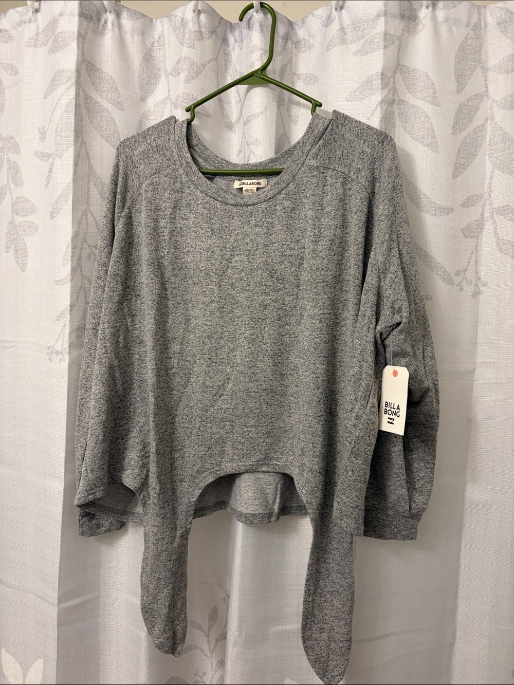 Billabong Heather Gray Relaxed Pullover
